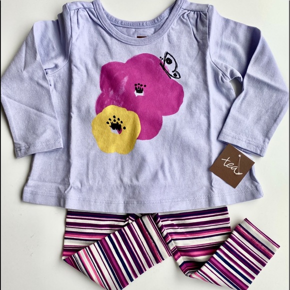 Tea Collection Other - NWT set 6-9m tea collection top and leggings